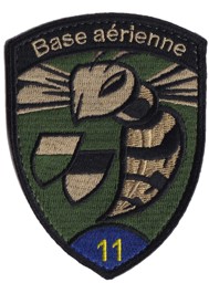 Bild von Base aérienne 11 blau mit Klett Badge 